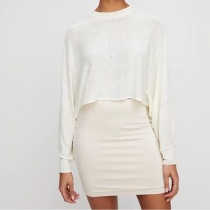 Aritizia Wilfred Free Finley Skirt Matte Pearl Size XS